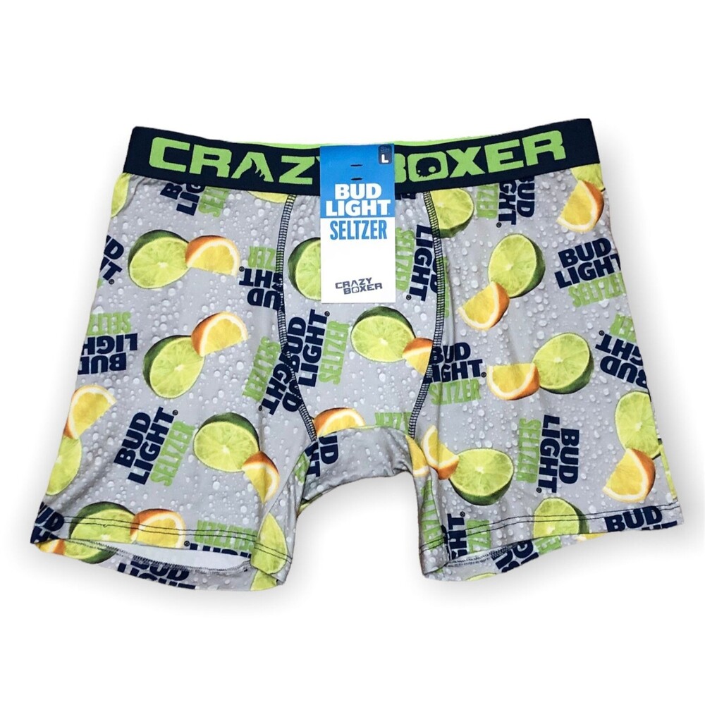 CRAZY BOXER Men's "Bud Light Seltzer" Boxer Brief - Large